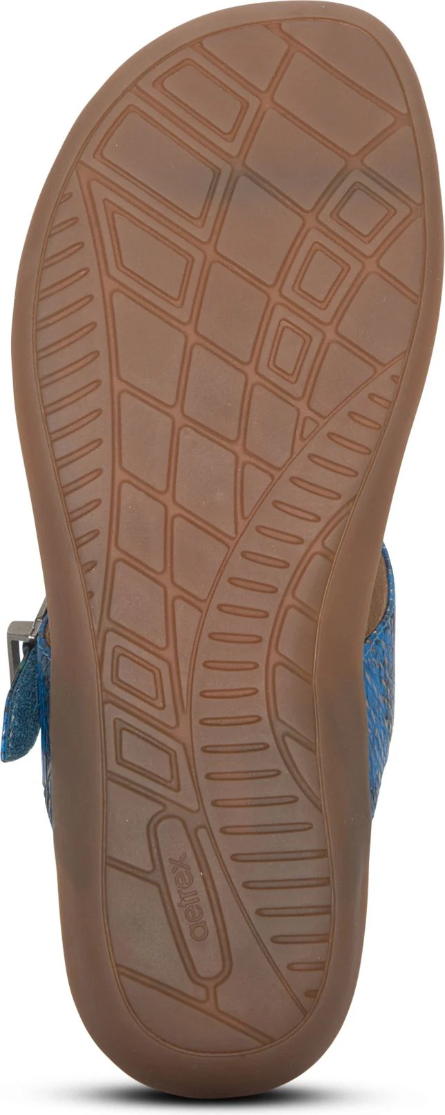 Rita Adjustable Thong Sandal Blue Snake - Image 5