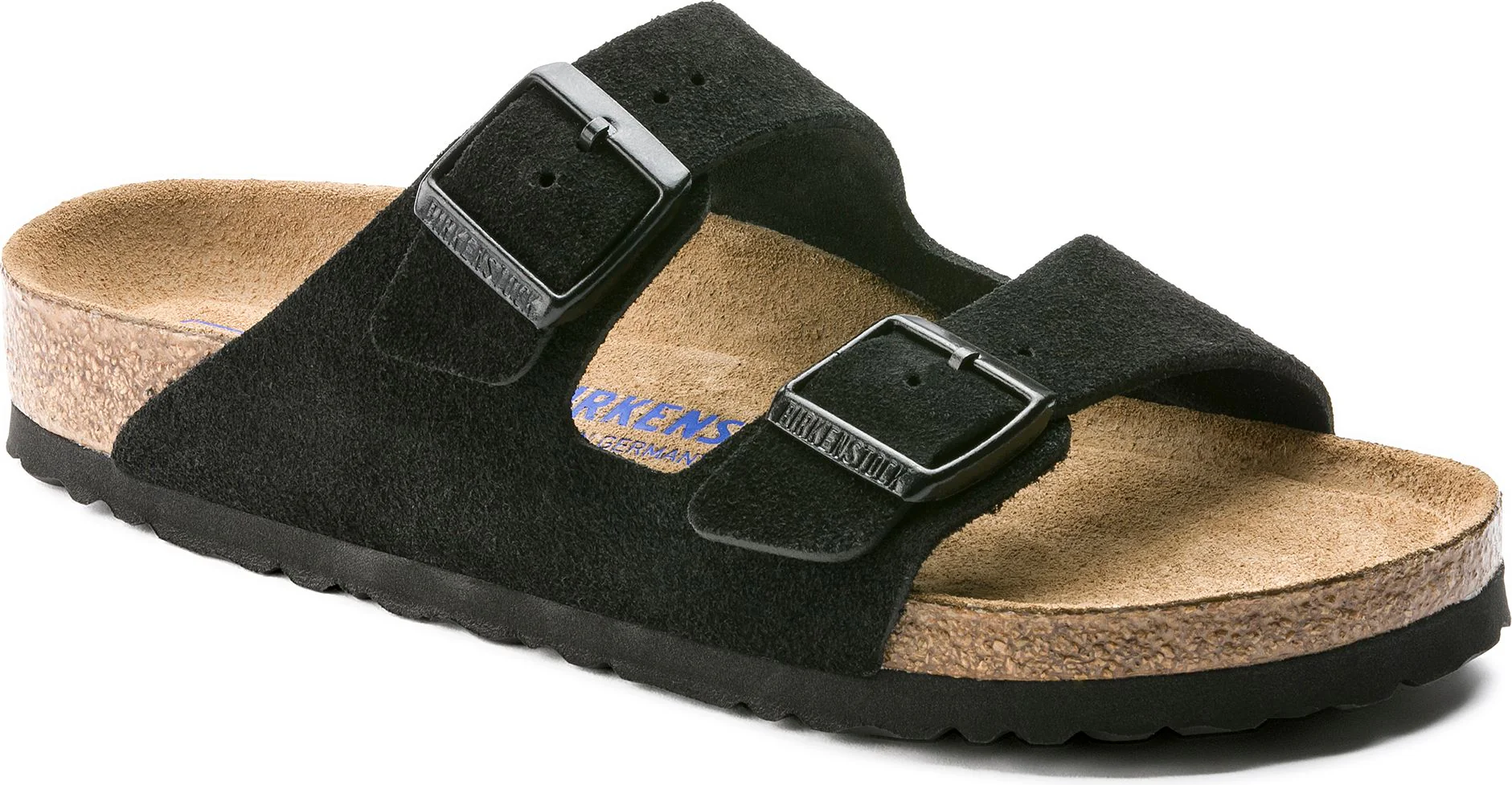 Arizona Soft Footbed Suede Black - Regular Fit