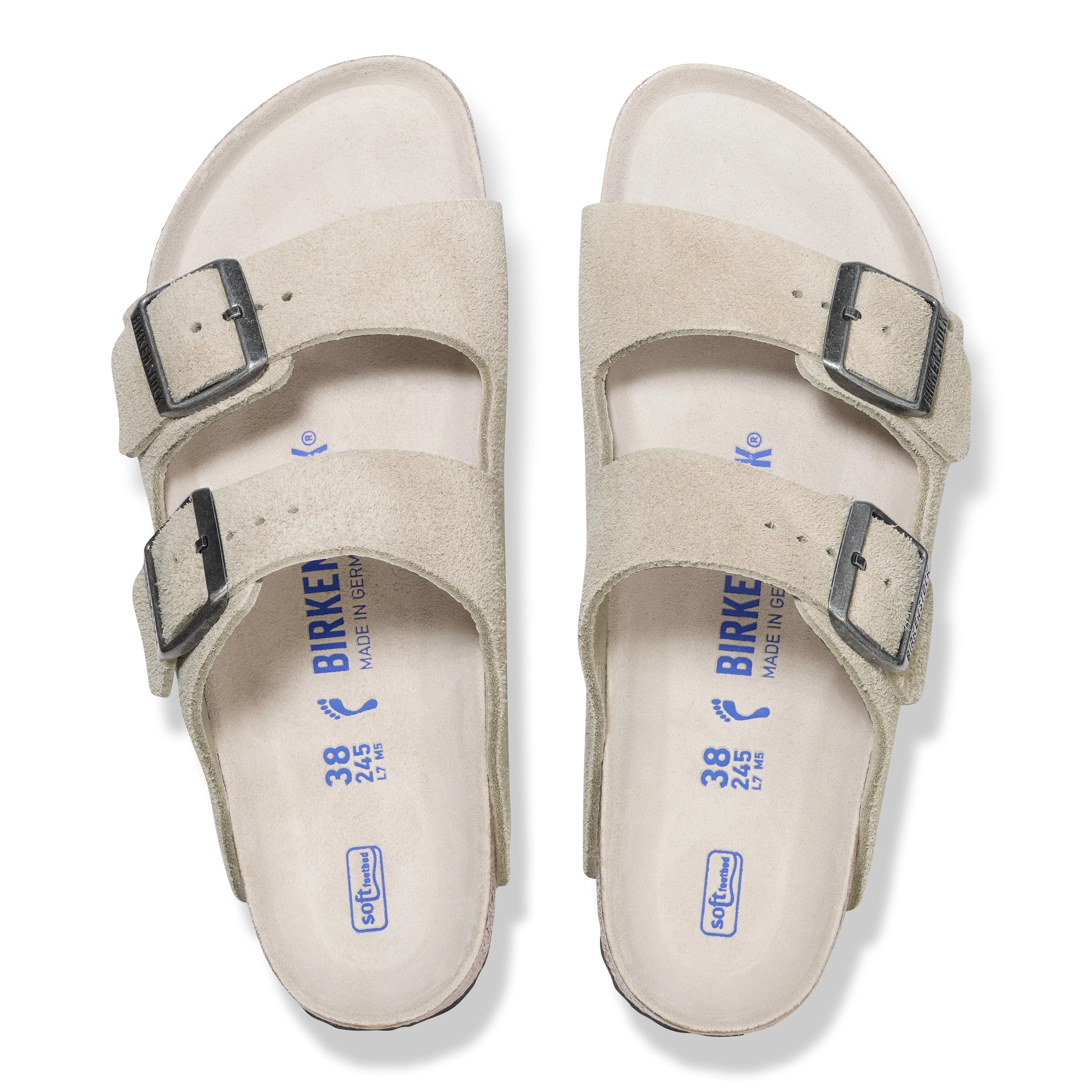 Arizona Soft Footbed Suede Oyster Regular Fit - Image 3