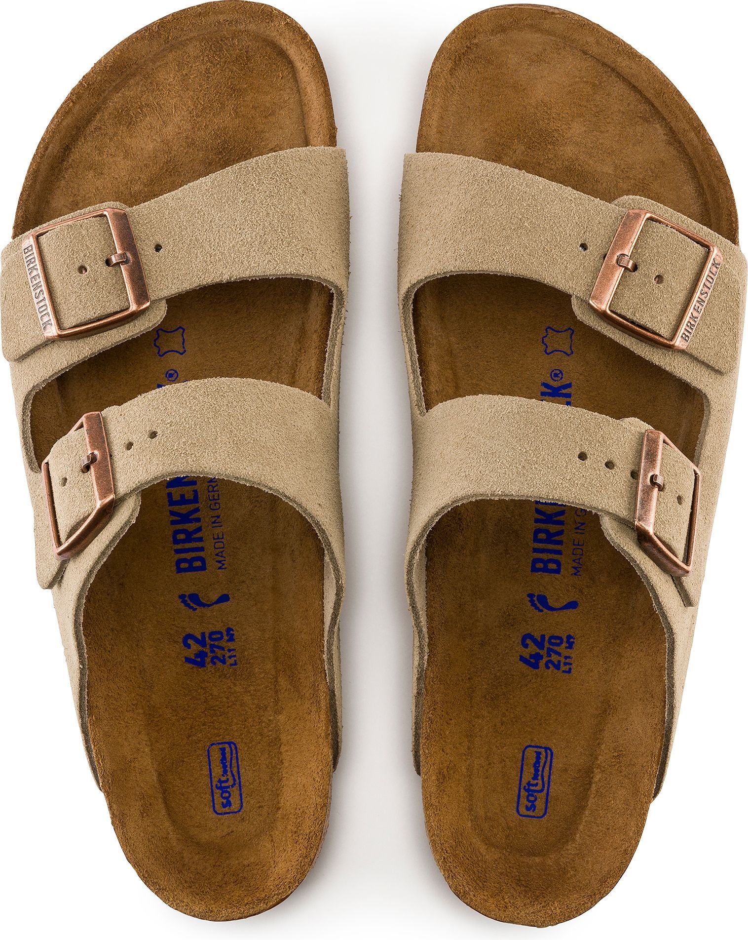 Arizona Soft Footbed Suede Taupe - Regular Fit - Image 2