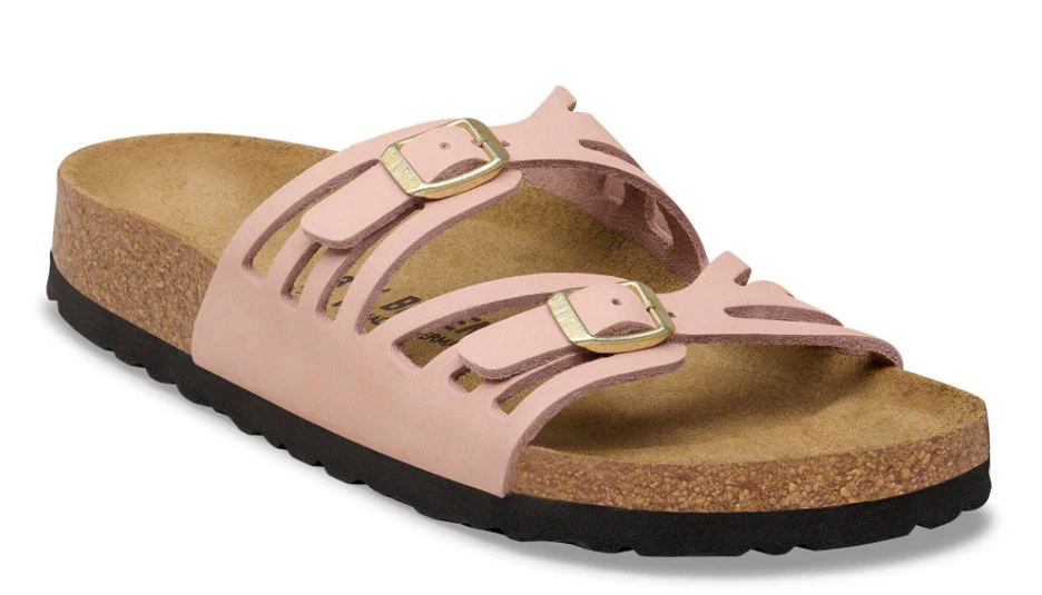 Granada Nubuck Soft Pink Narrow Fit