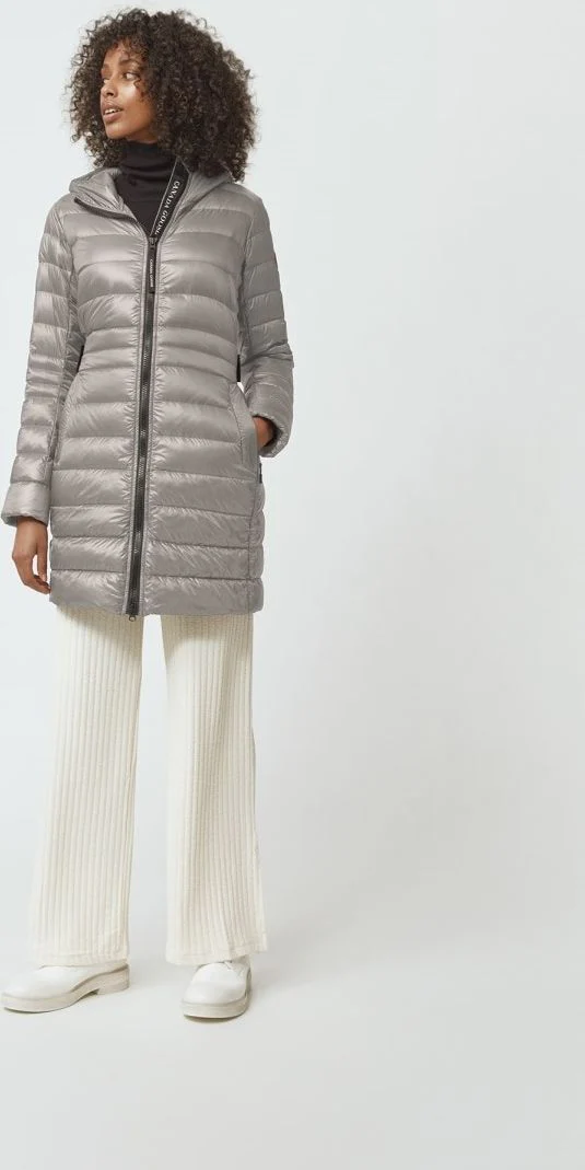 Cypress Hooded Down Jacket Limestone - Image 2
