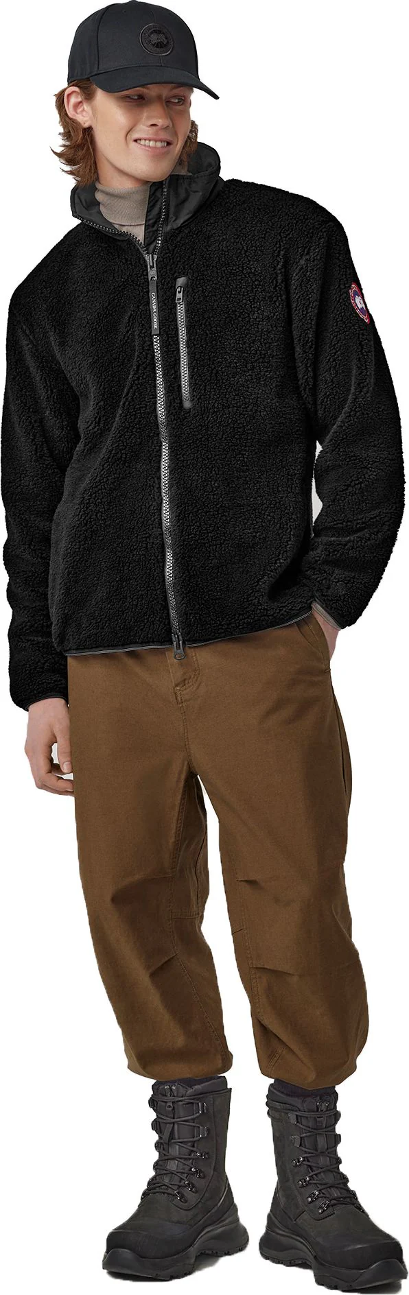 Kelowna Fleece Jacket Black - Image 3