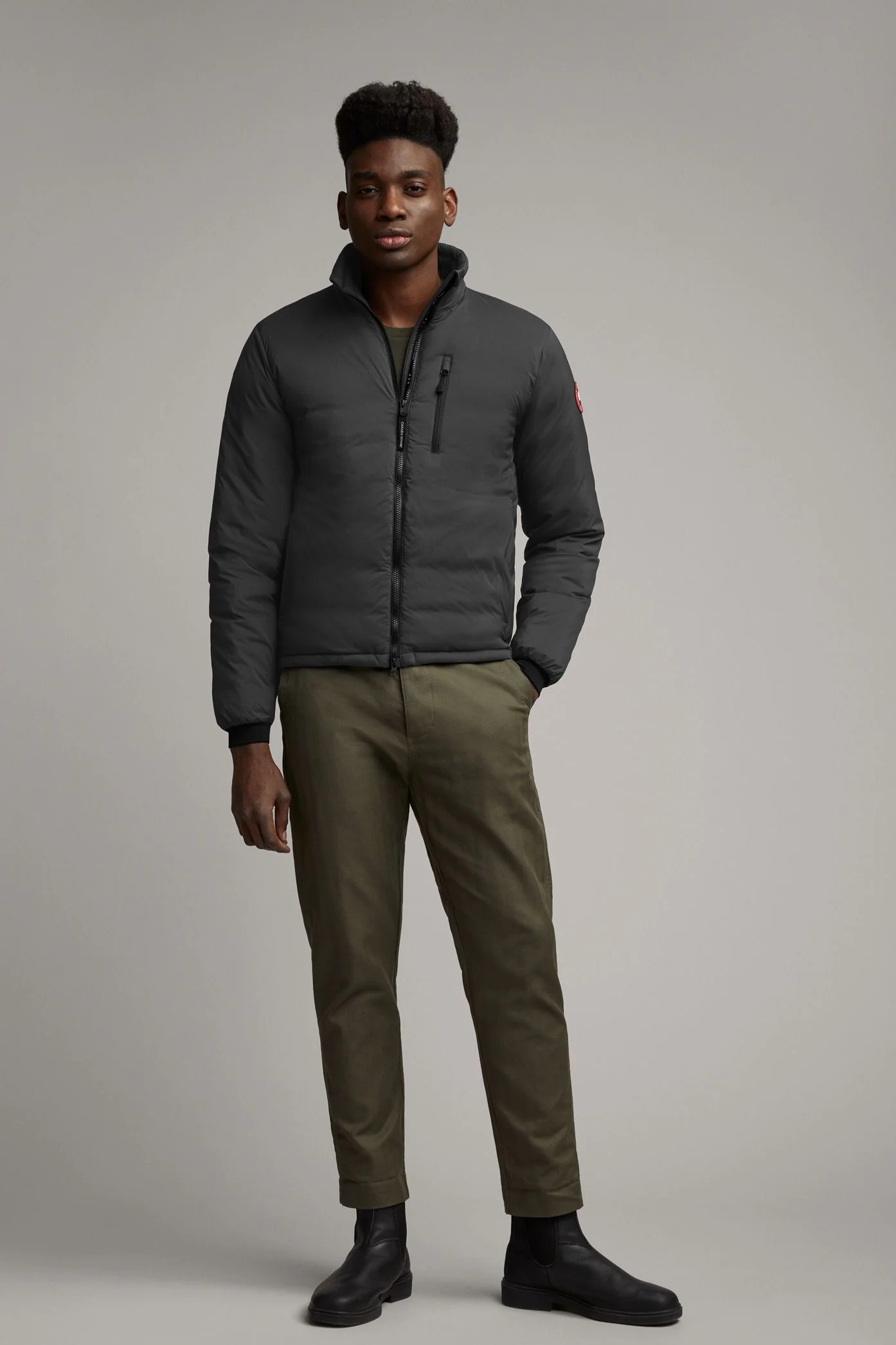 Lodge Down Jacket Matte Finish Graphite - Image 2