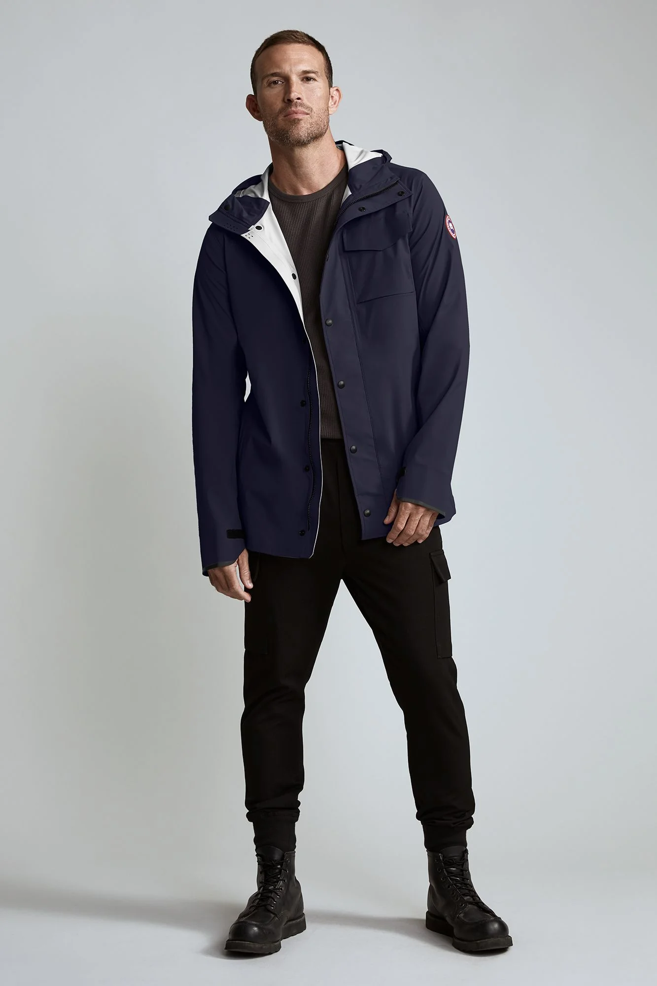 Nanaimo Rain Jacket Navy - Image 3