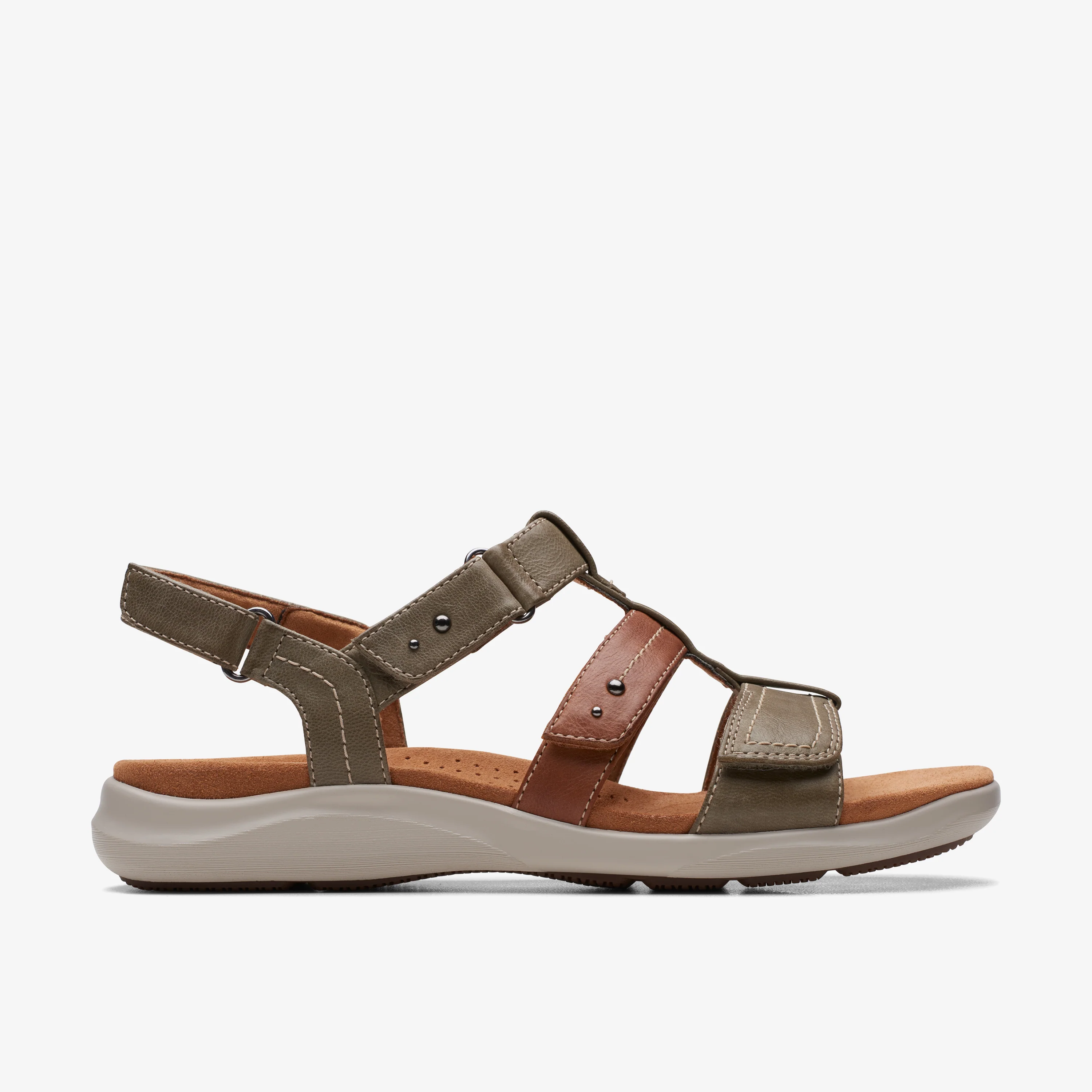 Kitly Step Leather Olive Combi - Image 2
