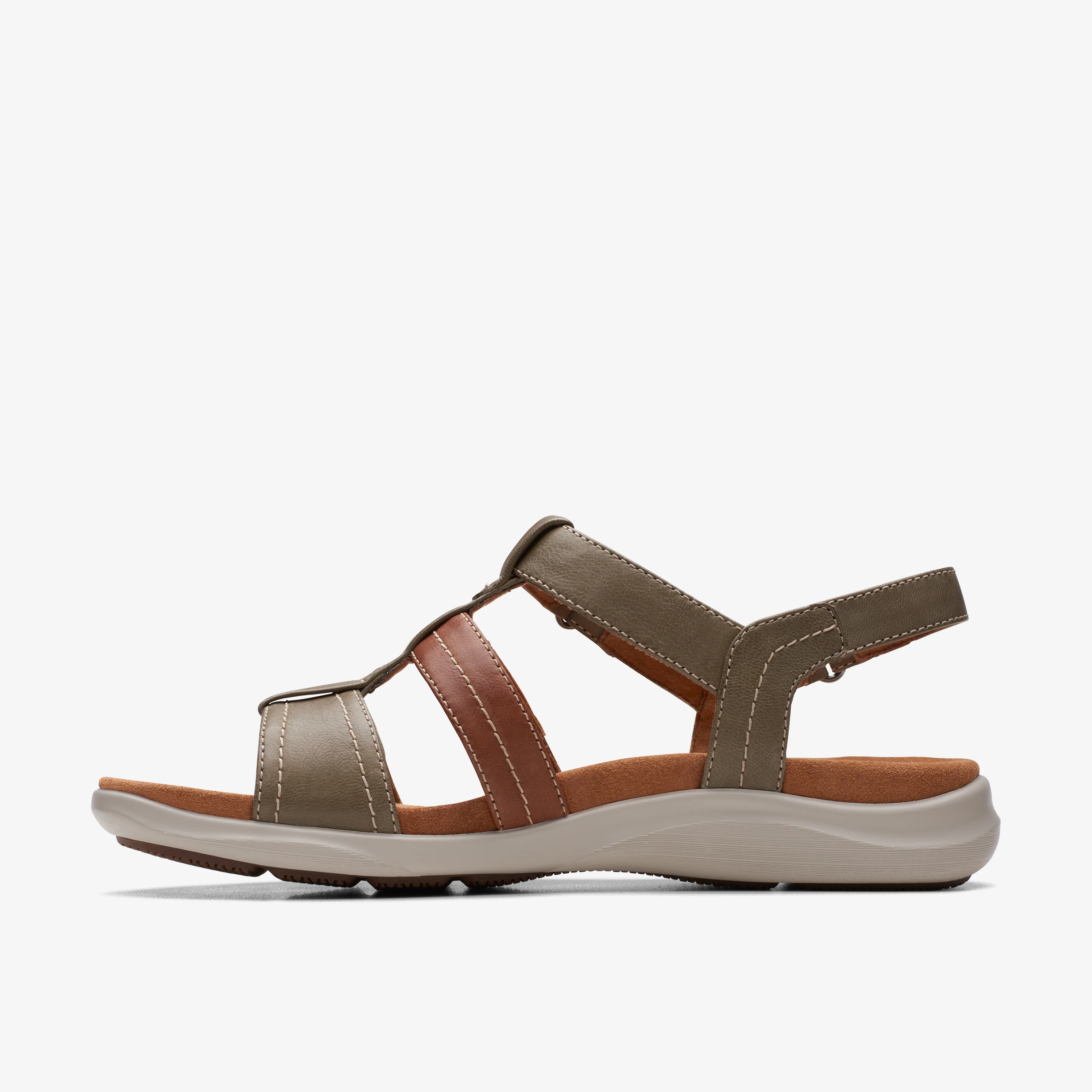Kitly Step Leather Olive Combi - Image 3