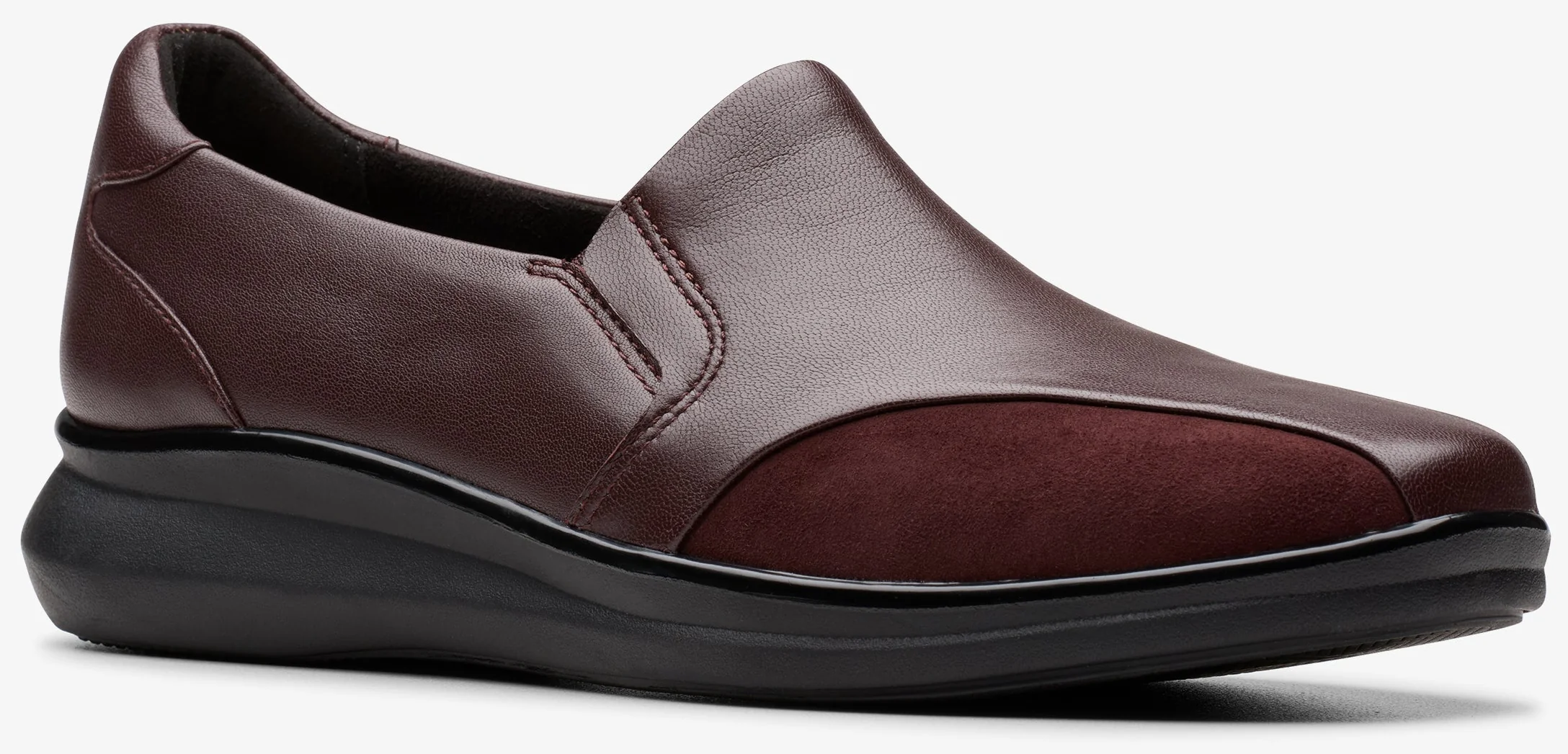 Lynell Edge Leahter/Suede Wine