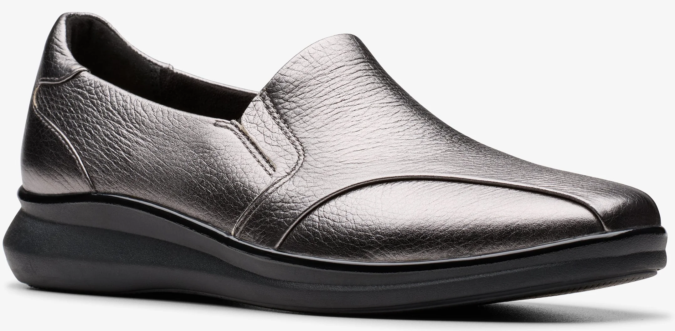 Lynell Edge Leather Pewter