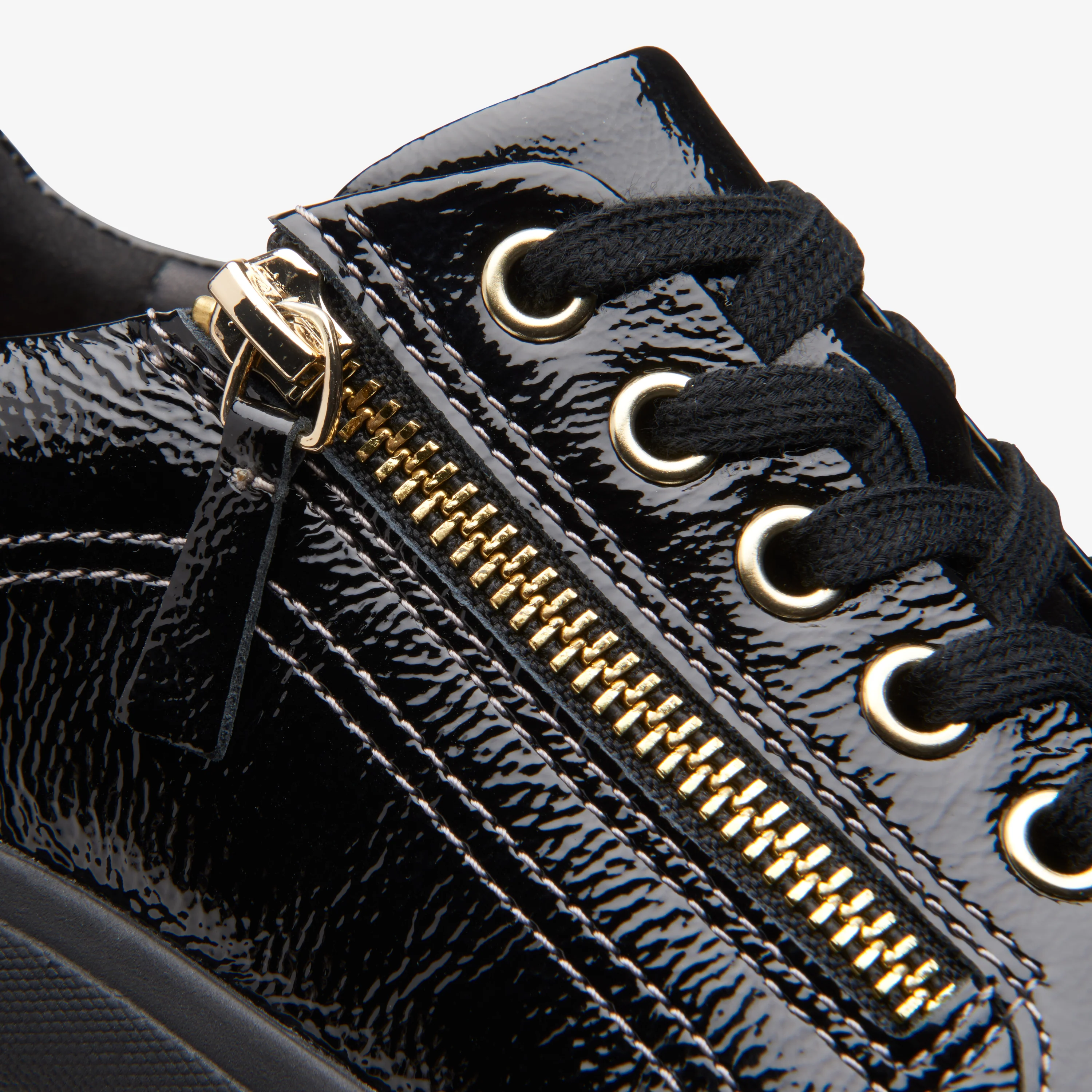 Nalle Lace Leather Black Pat - Image 5