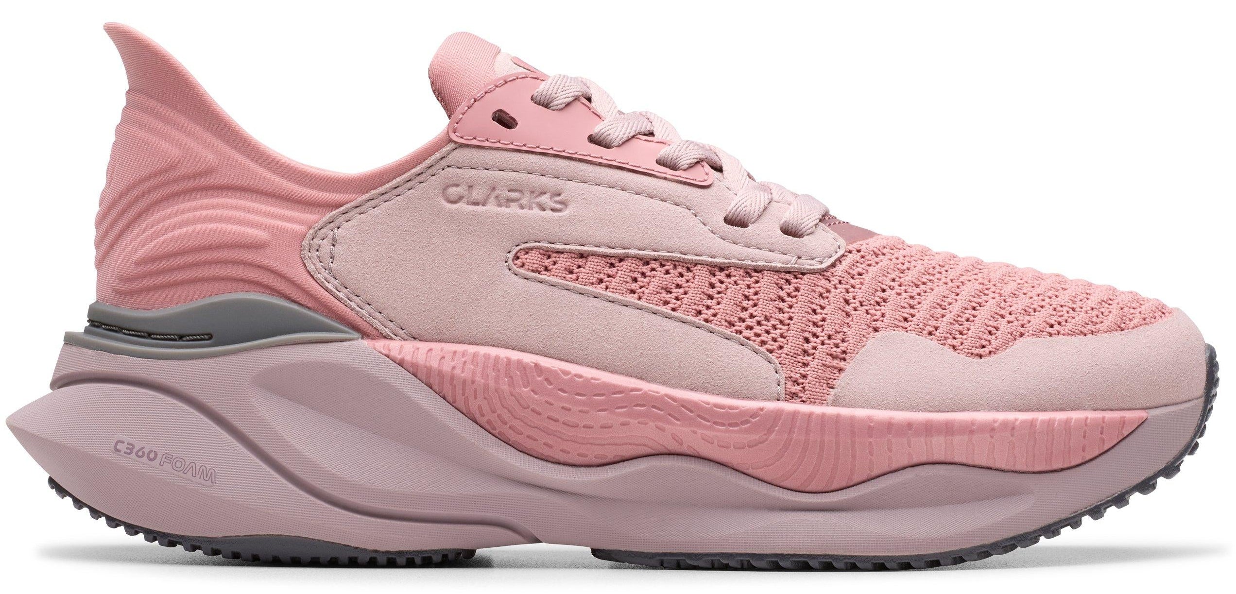 Clarks Pace Textile Dusty Rose Combi - Image 2