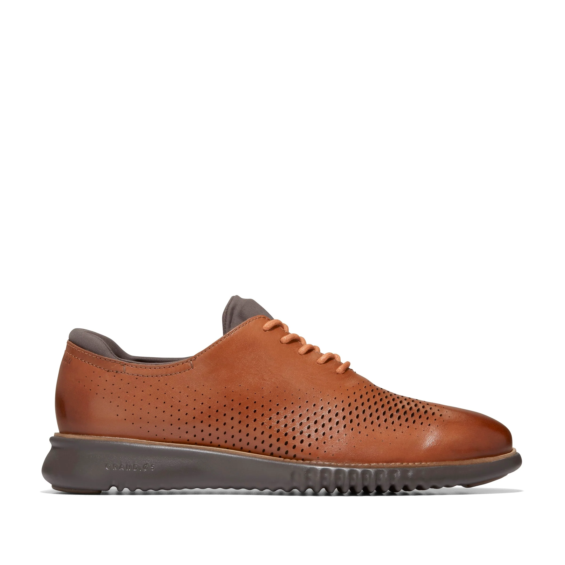 2.zerogrand Laser Wingtip Oxford Lined Tan - Image 2