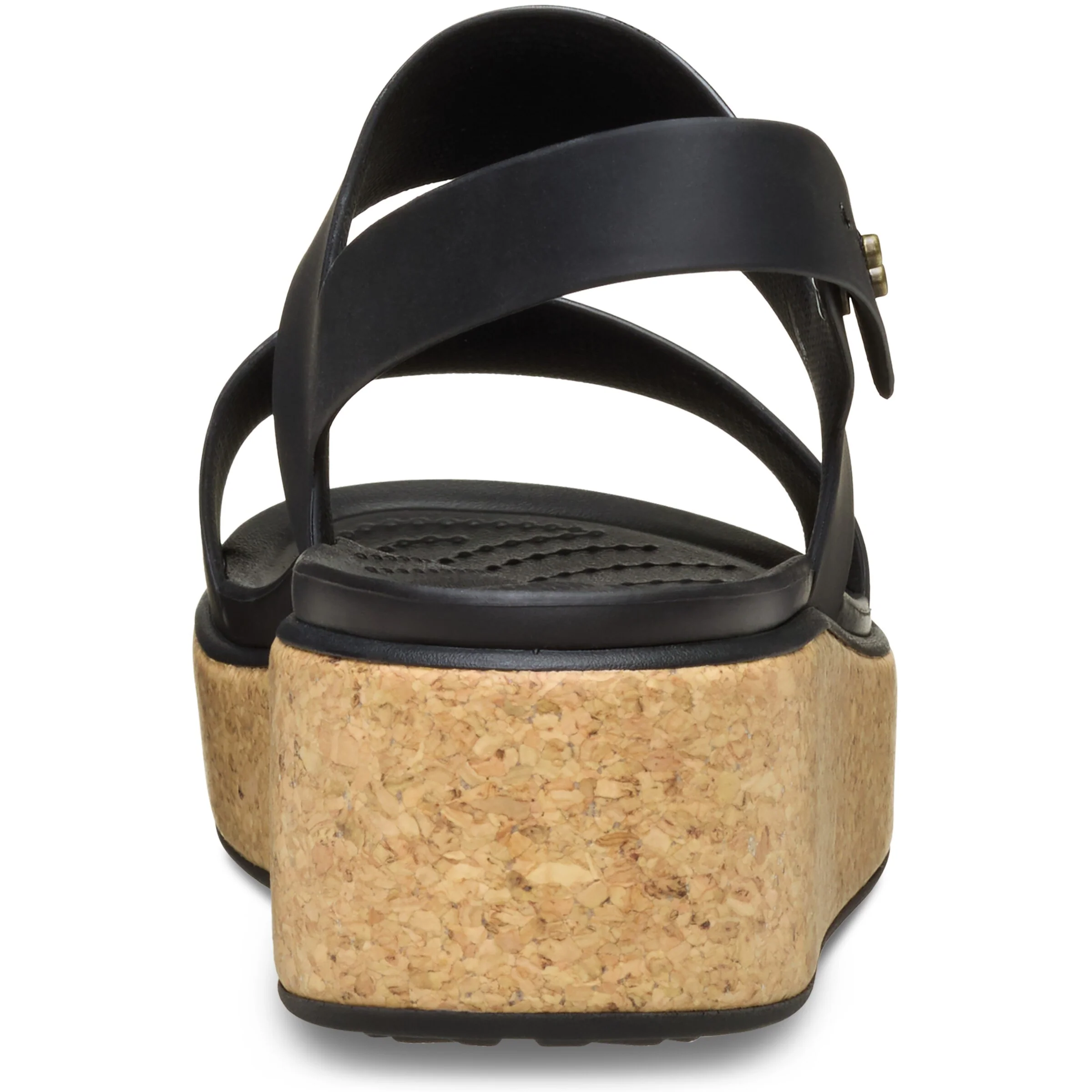Brooklyn Cork Low Wedge Black - Image 4