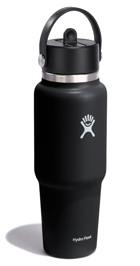 32oz Wide Flex Travel Bottle Black - Image 2