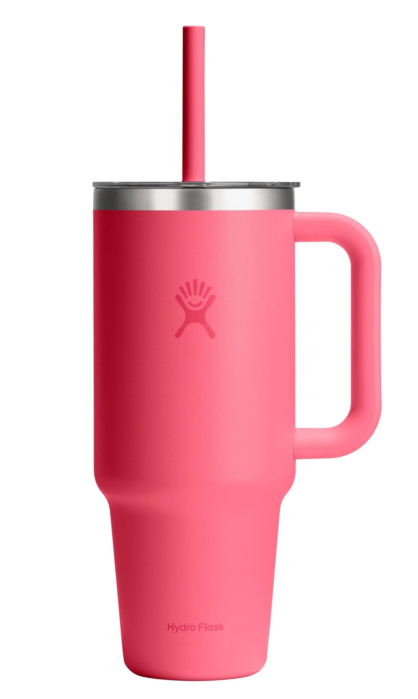 40oz Travel Tumbler Clear Lid Popstar Pink
