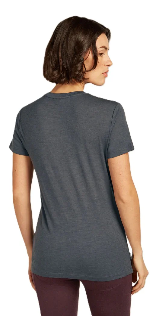 Womens Merino 150 Tech Lite SS Tee Lake View Obsidian - Image 2