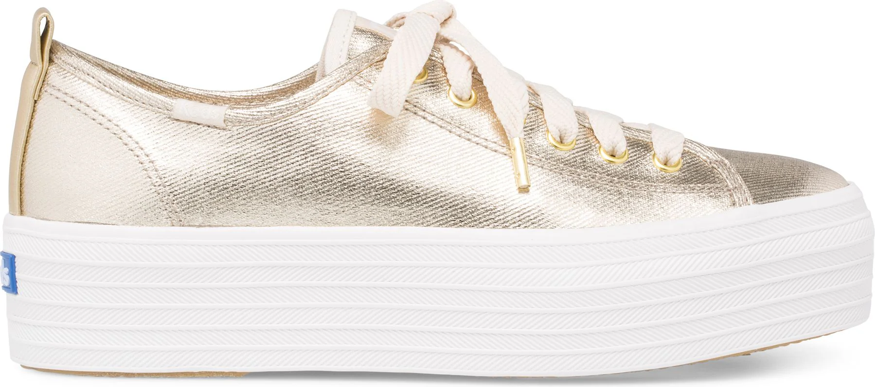 Triple Up Metallic Twill Light Gold