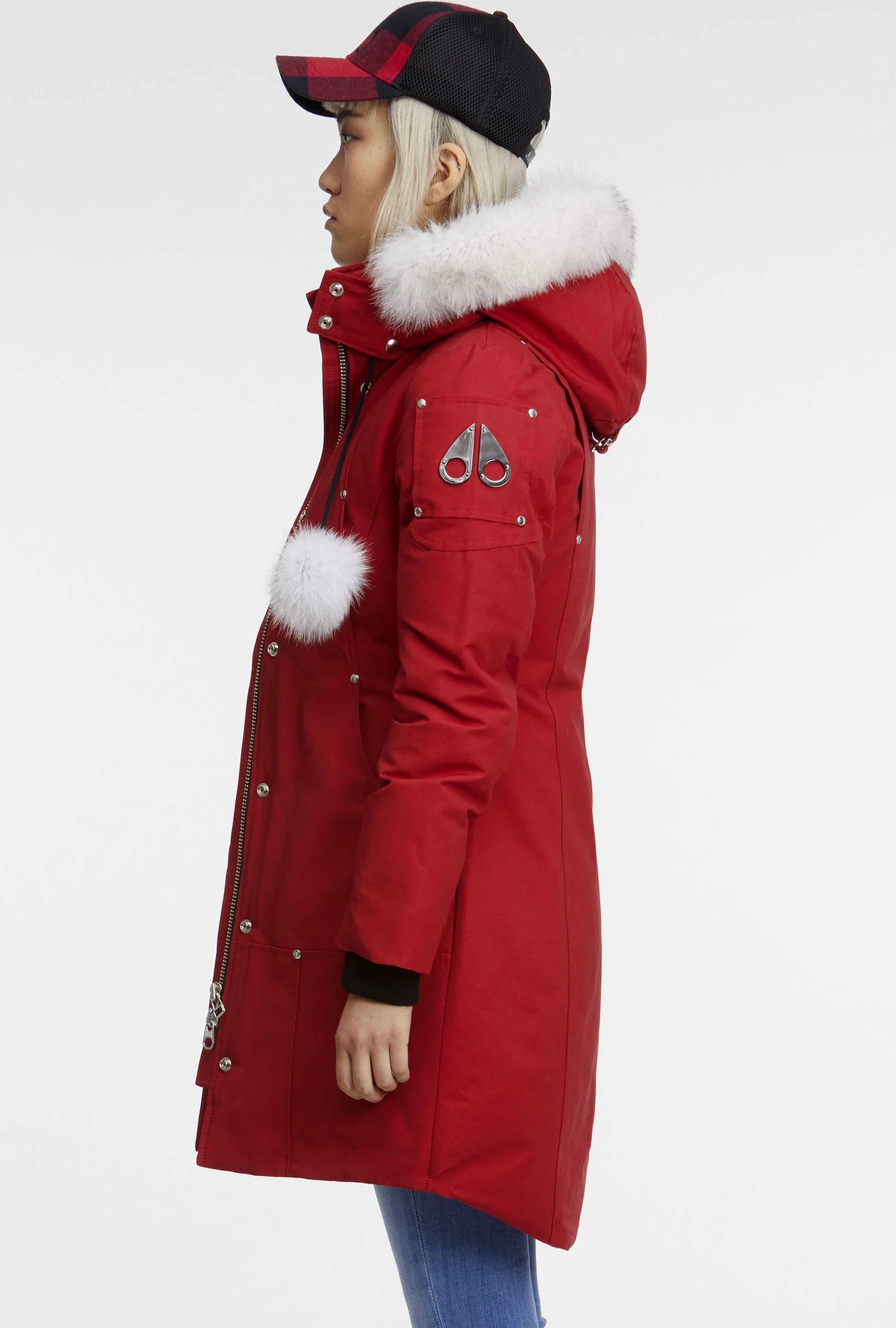 Ladies Stirling Parka Red-natural - Image 2