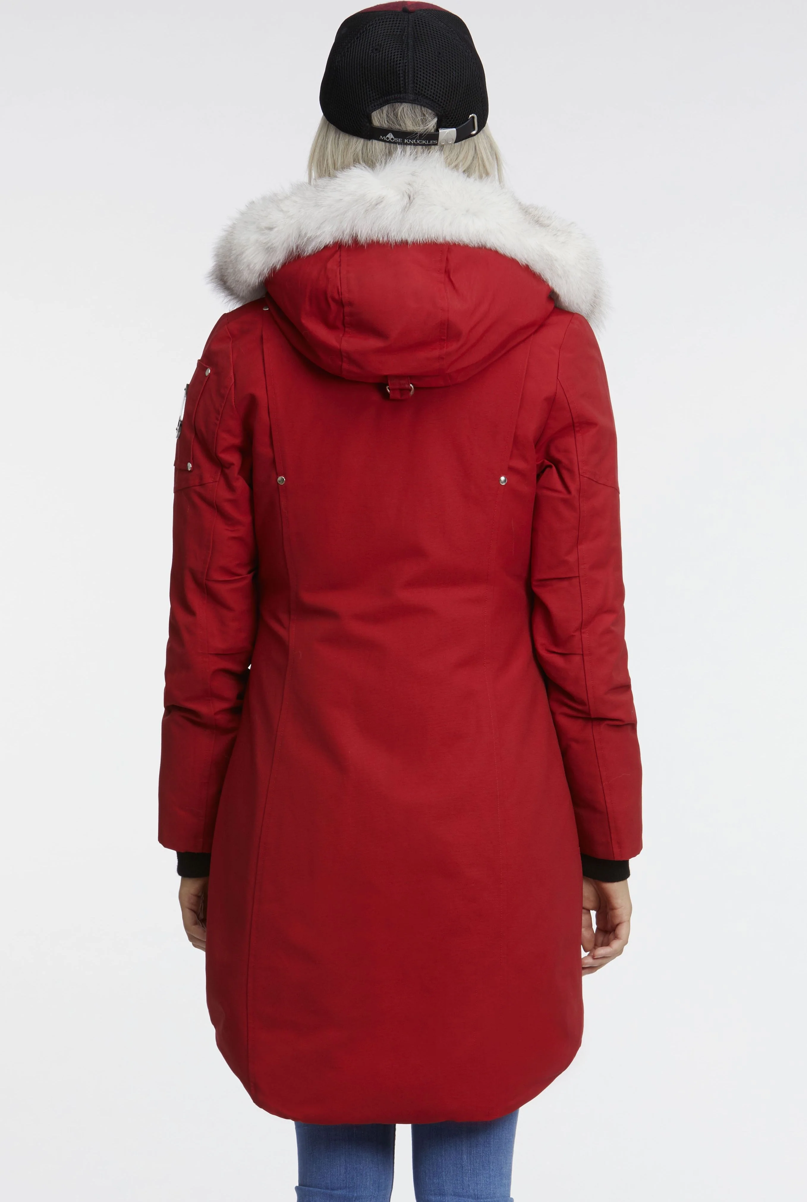 Ladies Stirling Parka Red-natural - Image 3