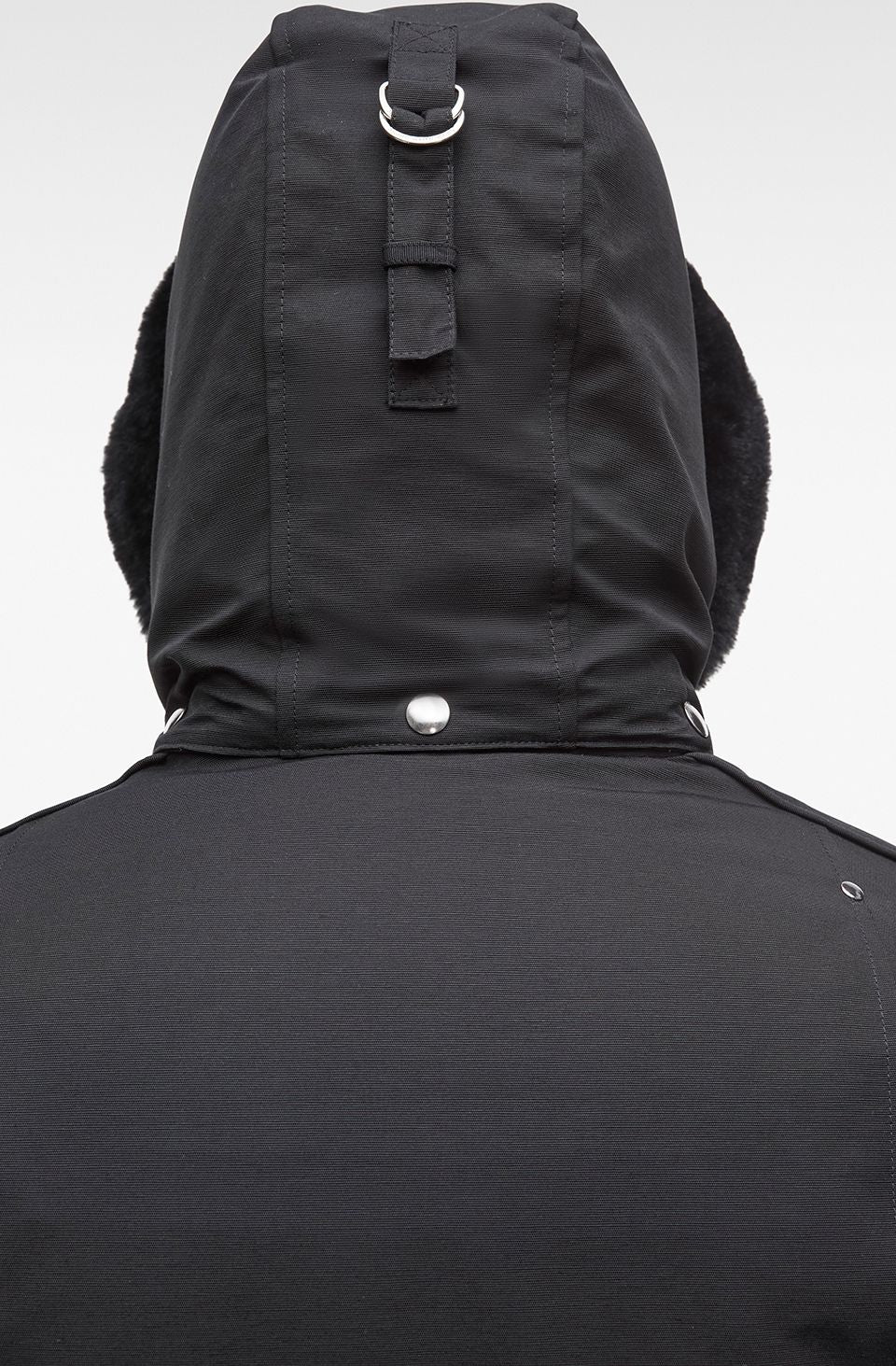 Stirling Parka Shearling Black Black - Image 3