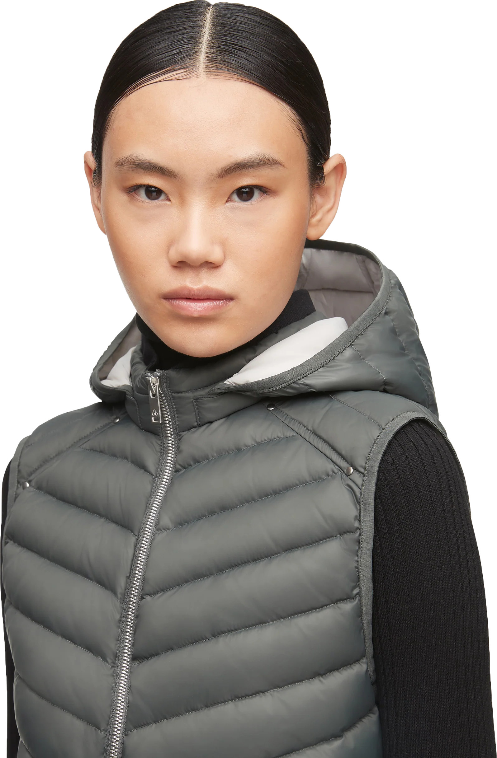 W Air Down Vest Kendall Grey - Image 3
