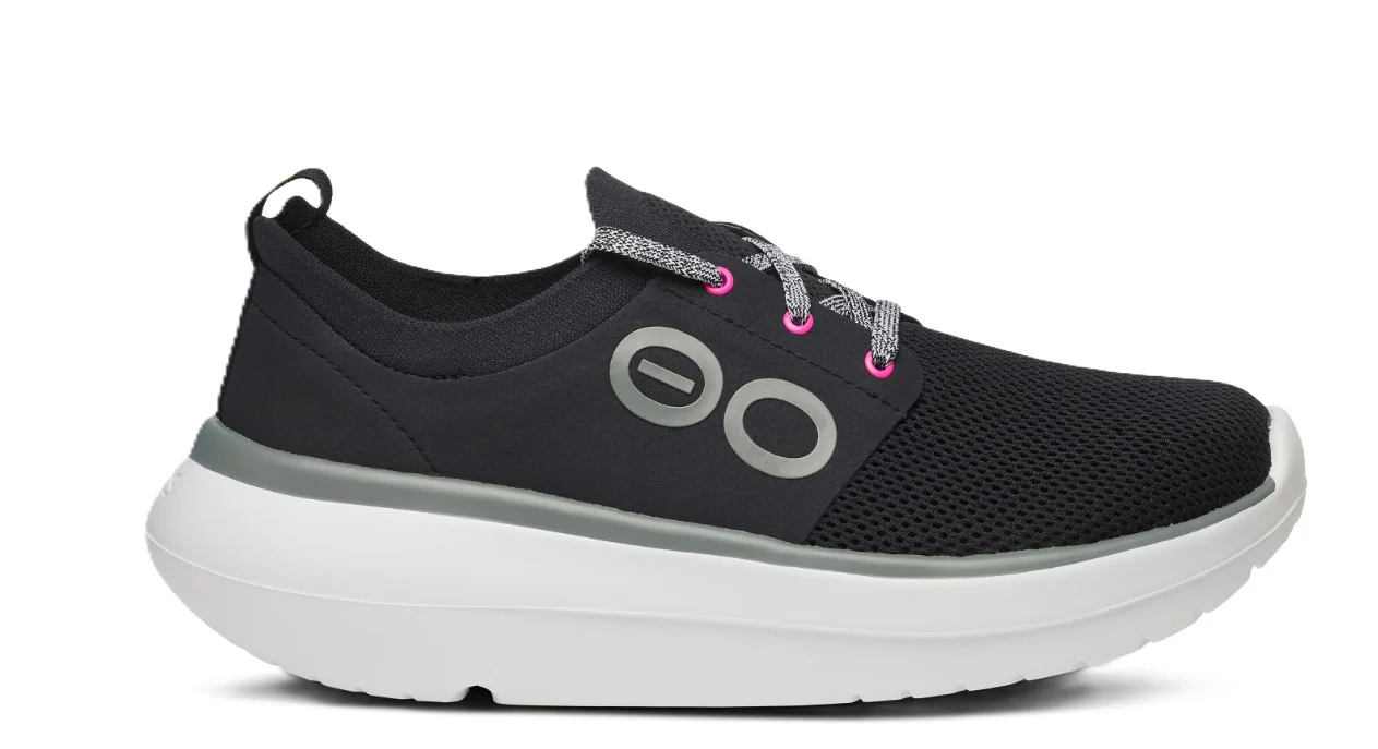 Women's Oomy Stride White Black - Image 2