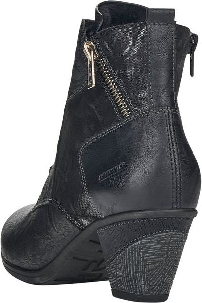 Black Heeled Lace Up Boot - Image 3