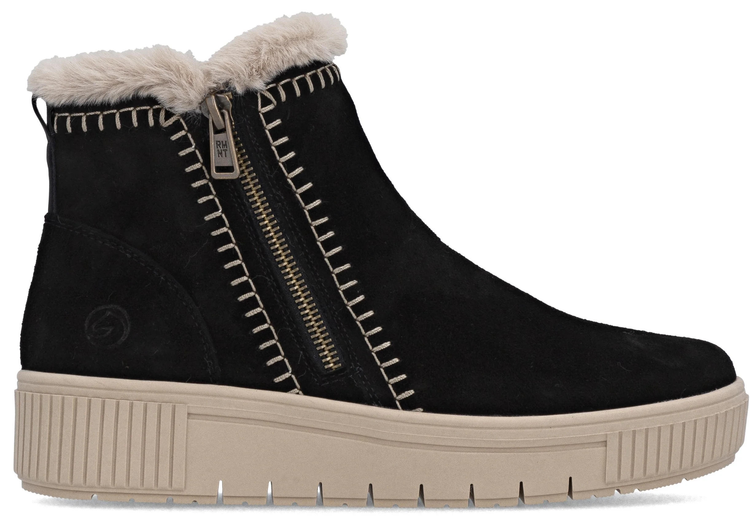 Black Side Zip Ankle Boot