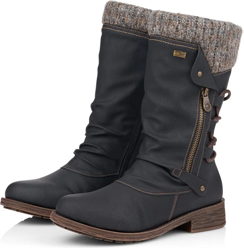 Black Side Zip Boot - Image 4