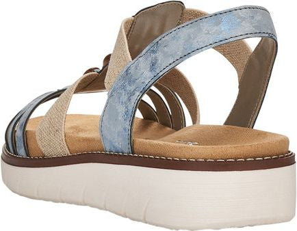 Blue/Grey Elastic Sandal - Image 5