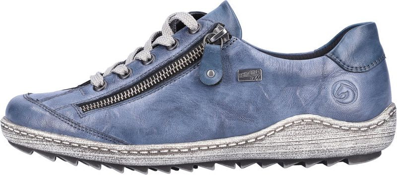 Blue Lace Up With Side Zip - Image 3