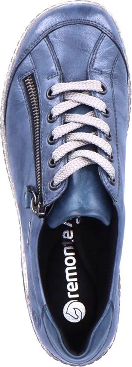 Blue Lace Up With Side Zip - Image 6