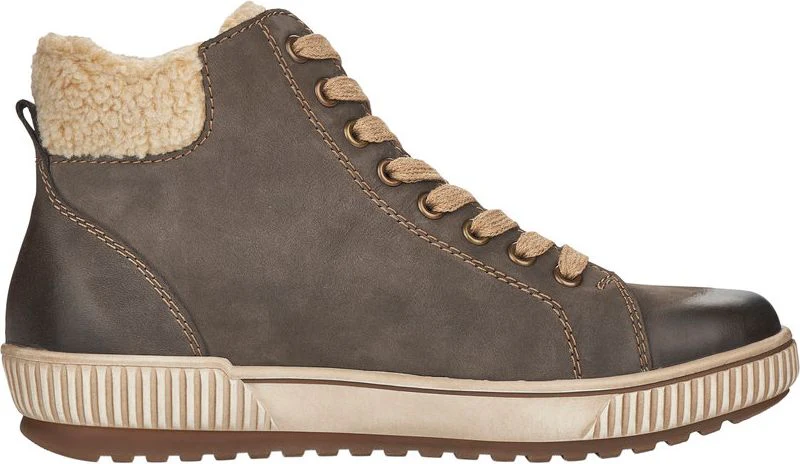 Grey Lace Up Boot - Image 2