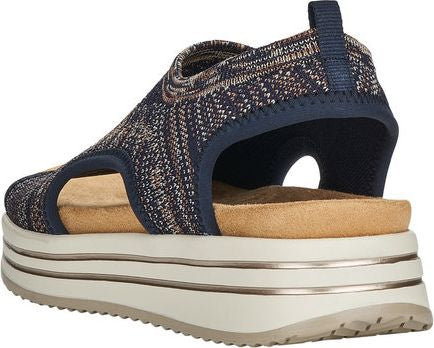 Navy Knit Sandal - Image 5