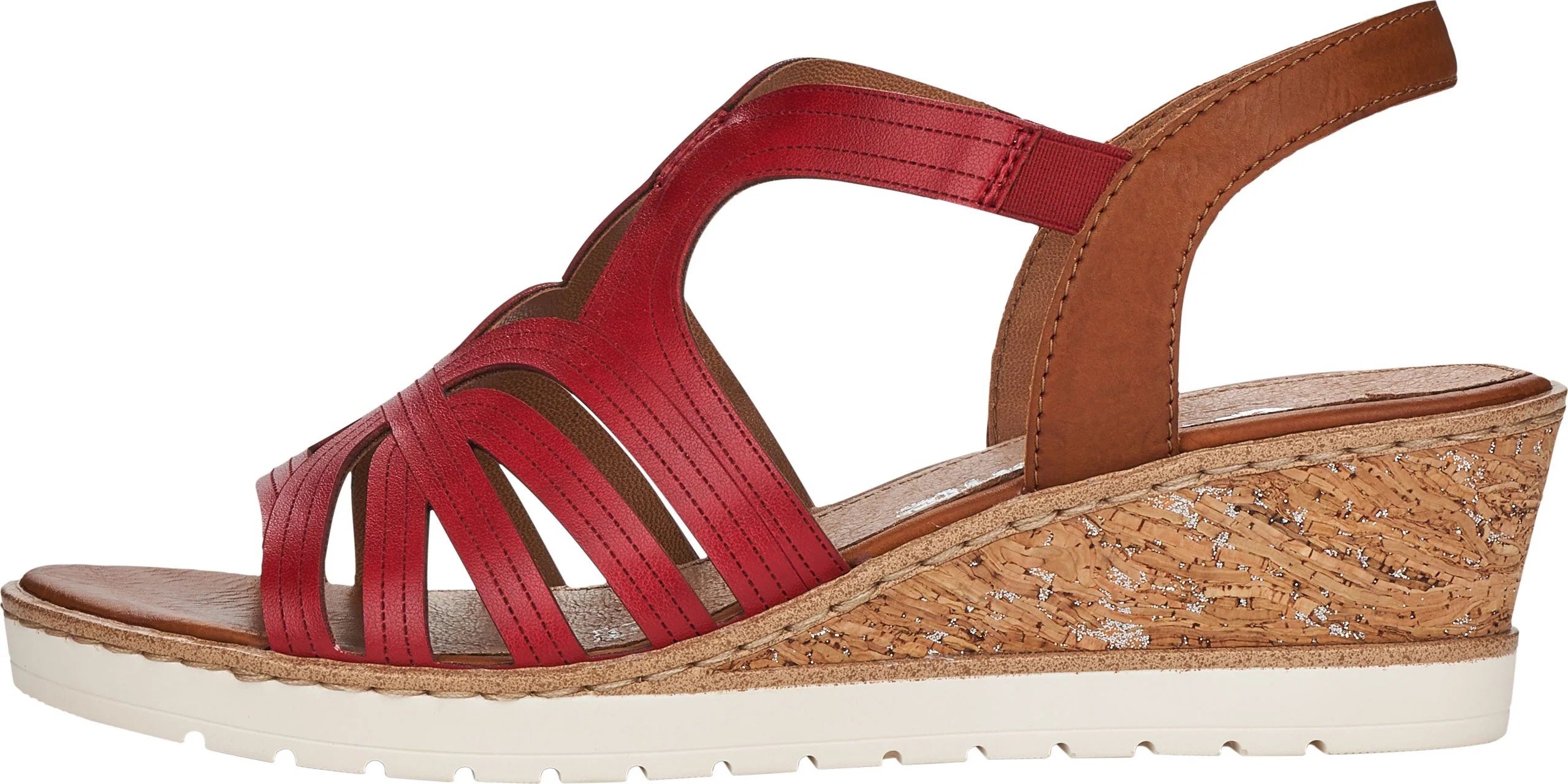 Red Wedge Sandal - Image 2