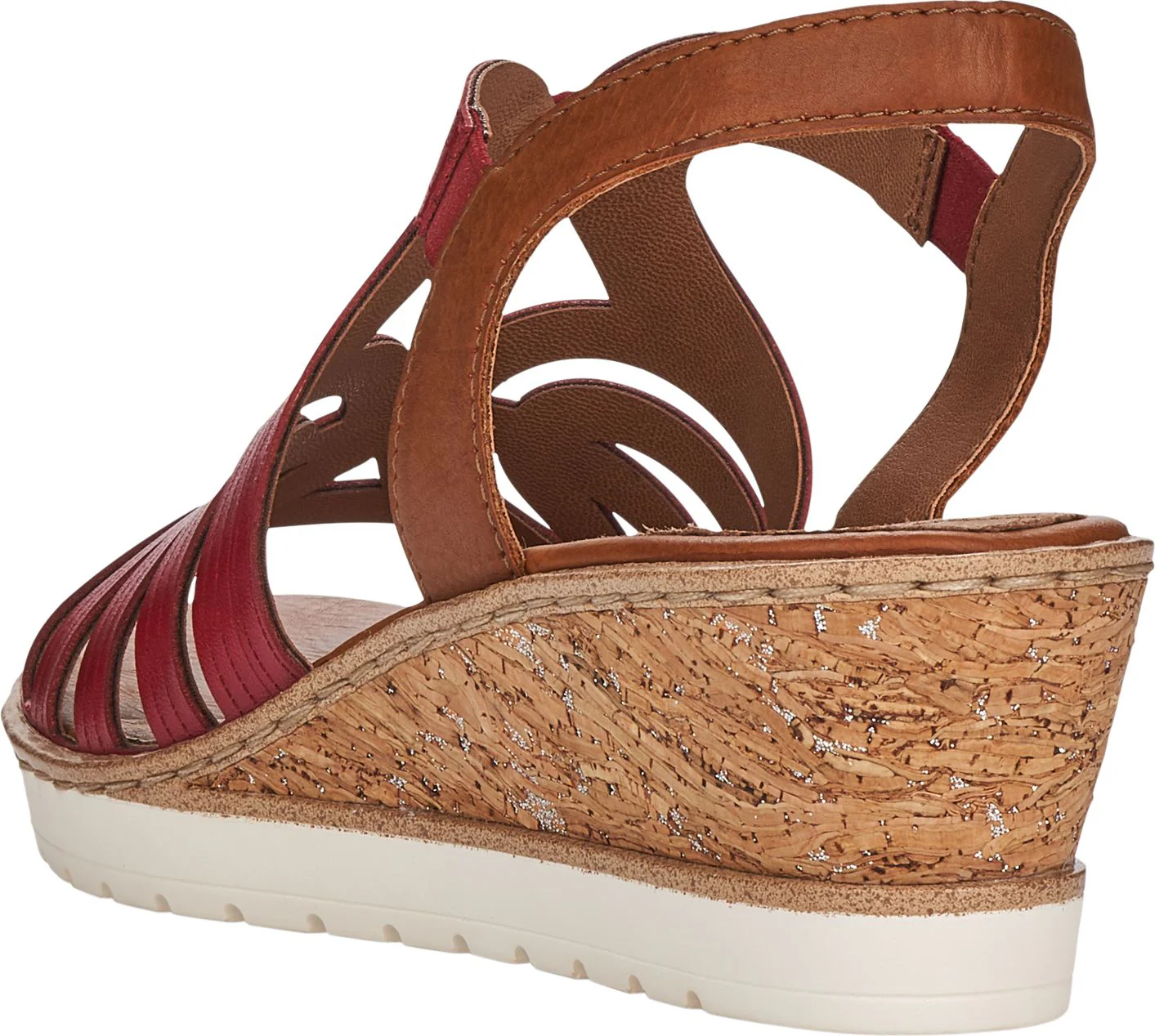 Red Wedge Sandal - Image 4