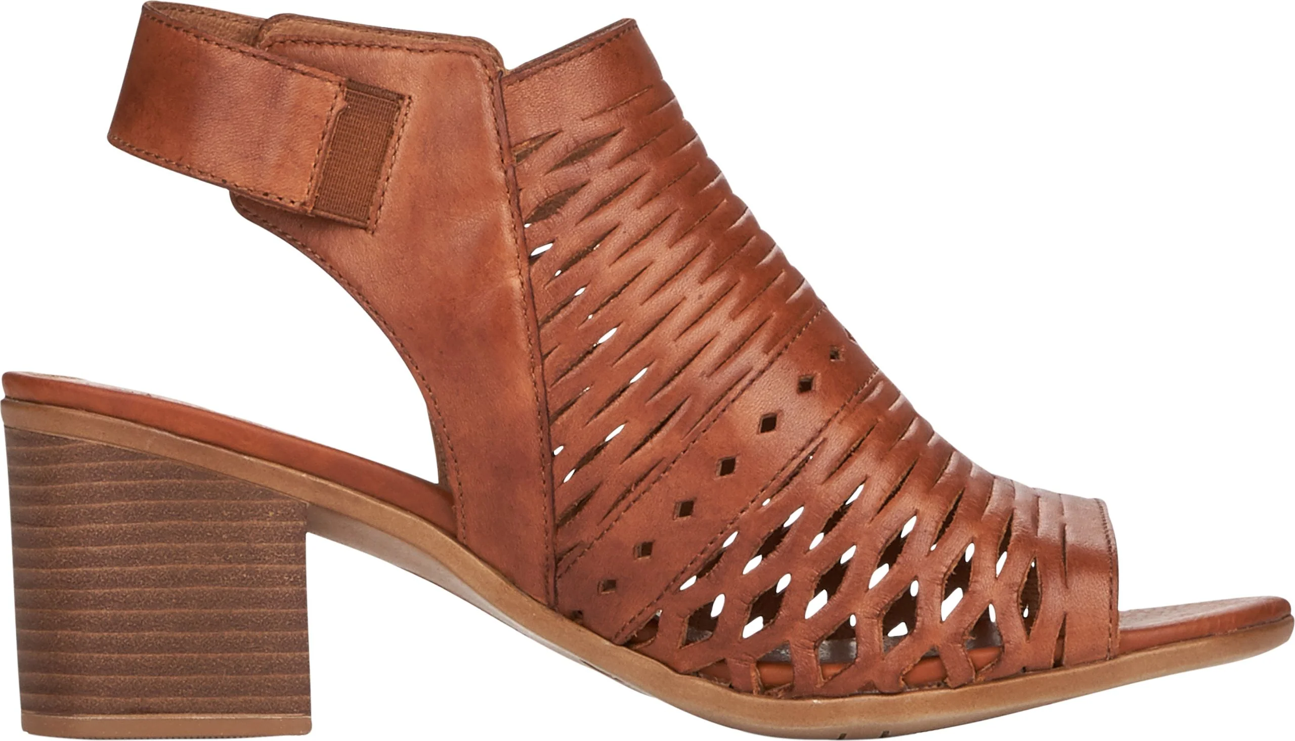 Tan Perforated Sandal Backstrap - Image 2