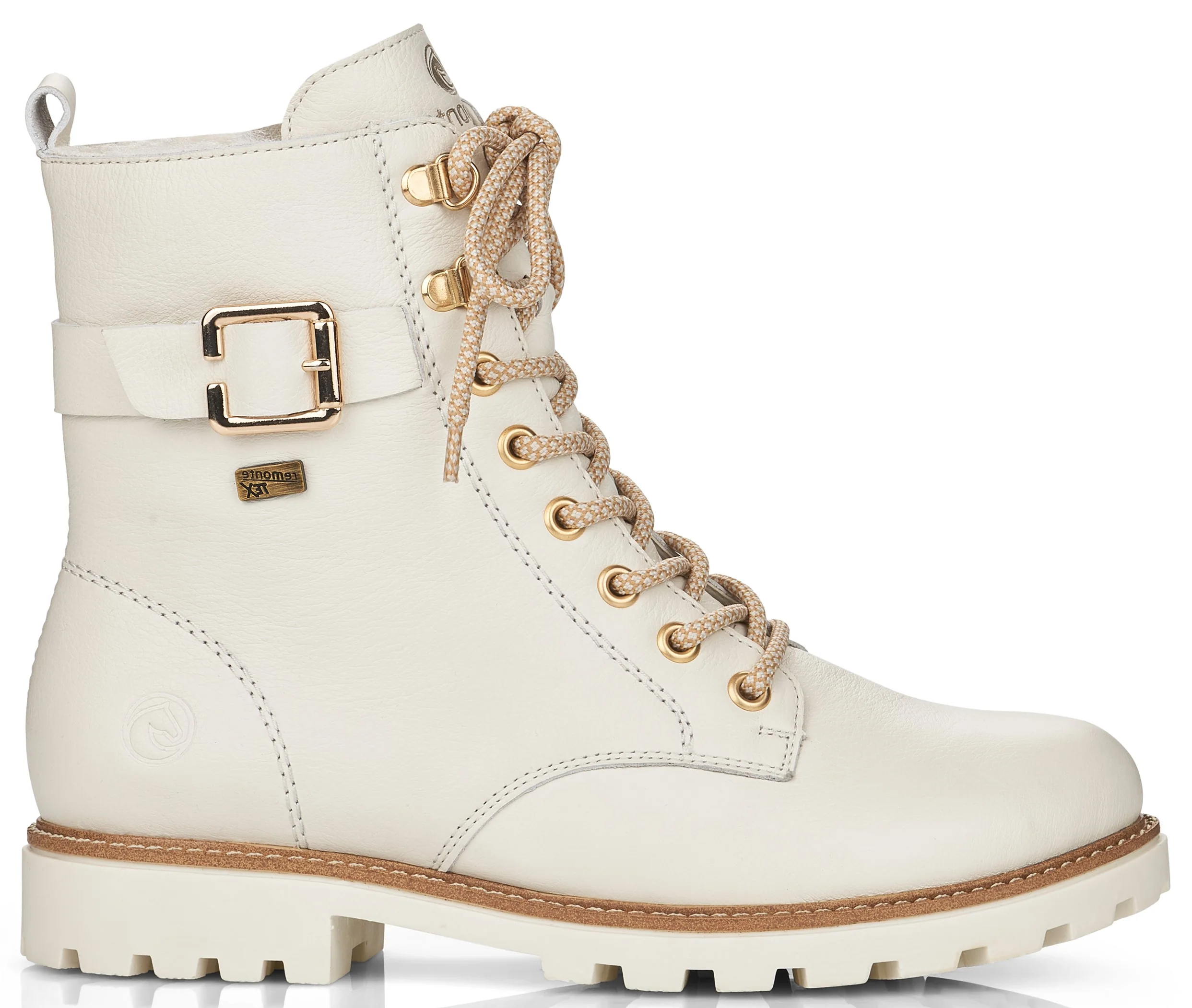 White Lace Up Boot