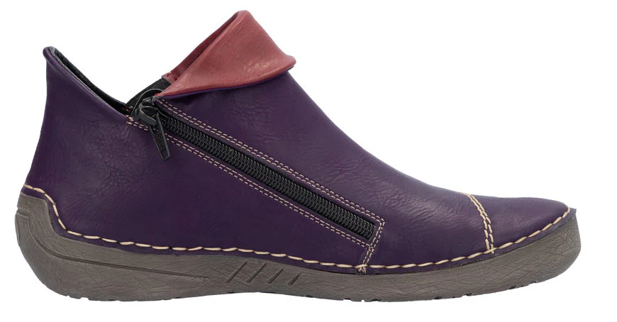 Aubergine Side Zip Boot - Image 2