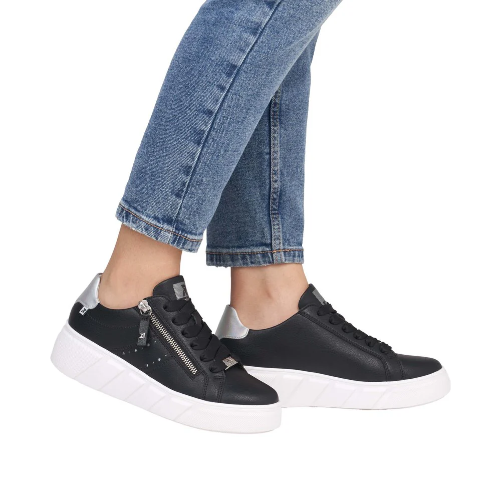 Black Lace Up Side Zip - Image 9