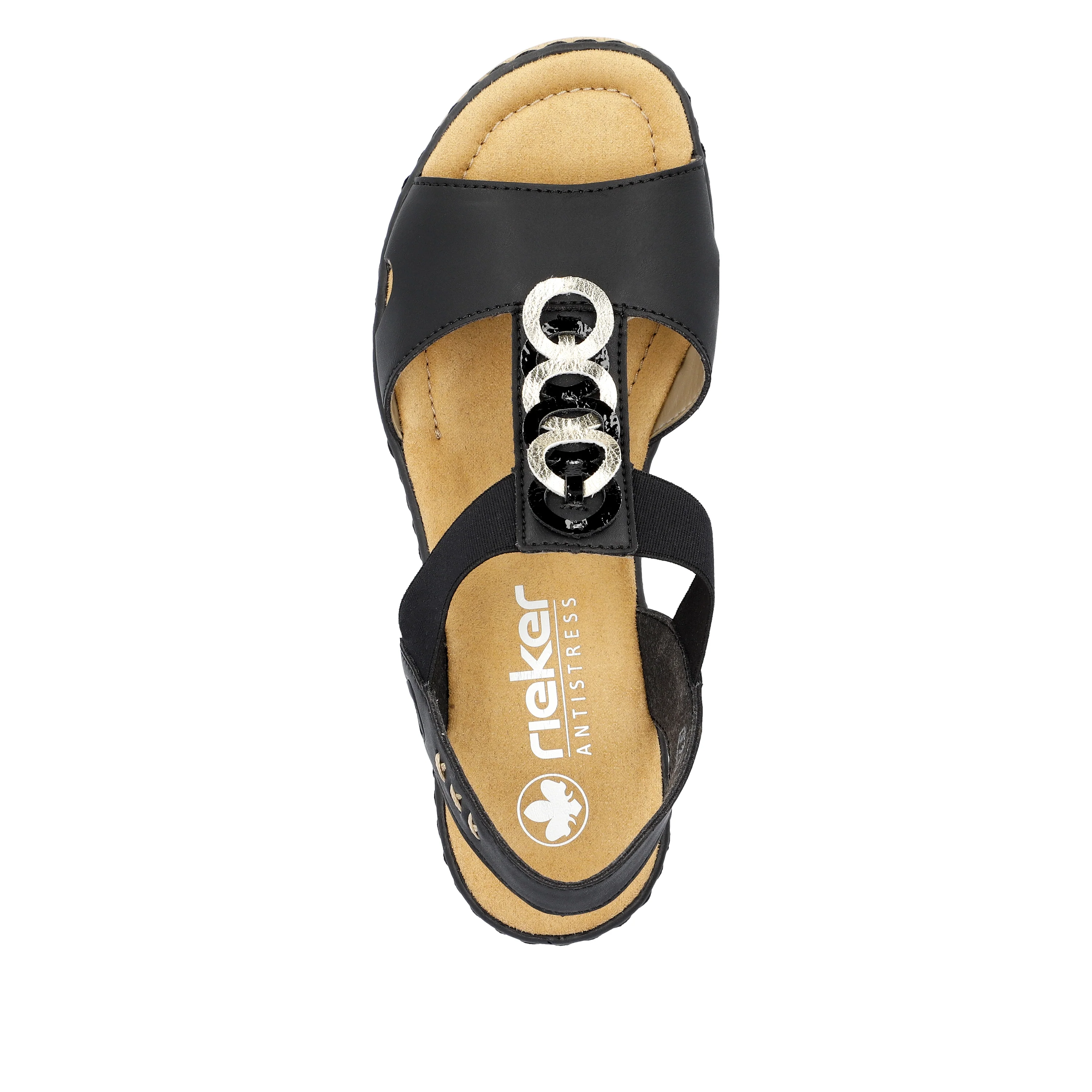 Black Wedge Sandal - Image 6