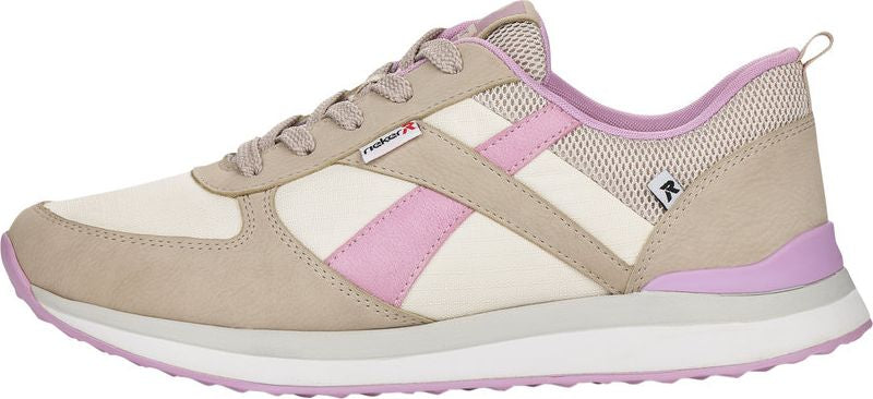 Cream/Lavender Lace Up - Image 3