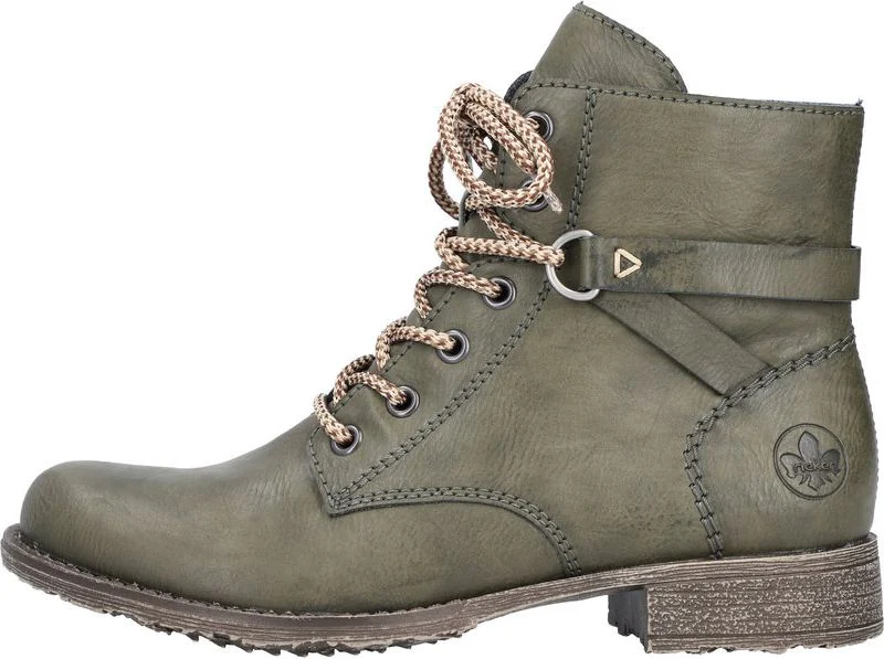 Forest Green Lace Up Boot - Image 3