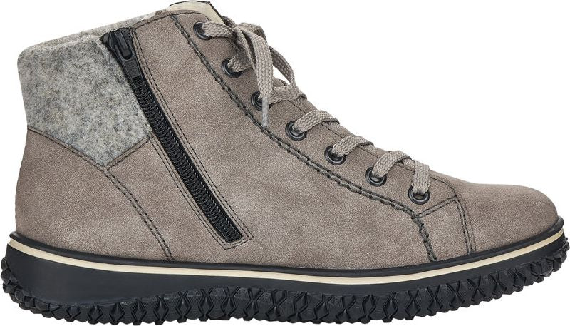 Grey Short Lace Up Boot - Image 2