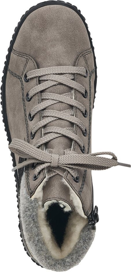 Grey Short Lace Up Boot - Image 6