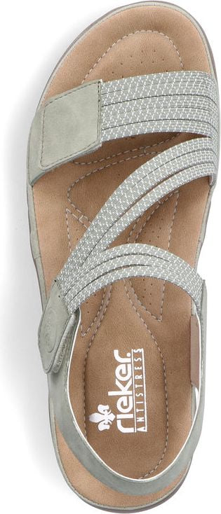 Pistachio Cross Strap Sandal - Image 4