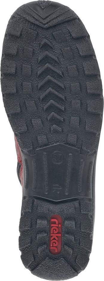 Red Short Lace Up Boot - Image 10