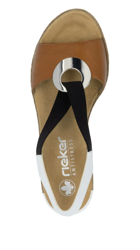 Tan Elastic Pull On Wedge - Image 6