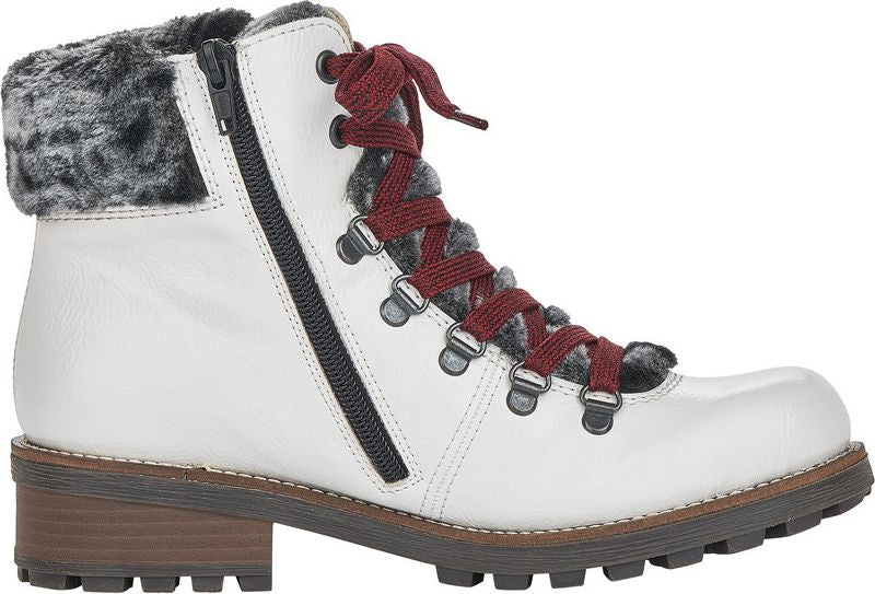 White Croco Patent Hiker - Image 2