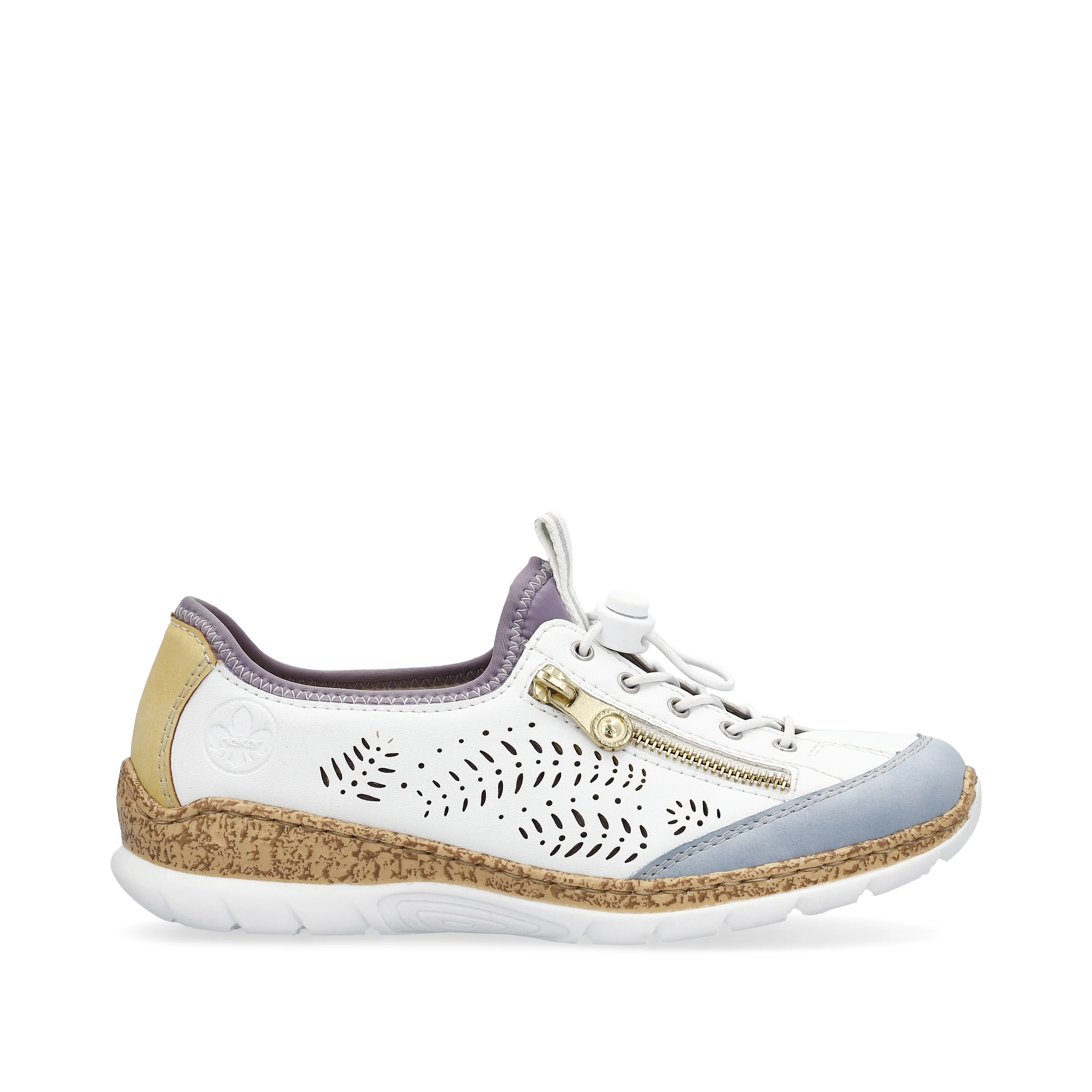 White Elastic Lace Slip On - Image 2